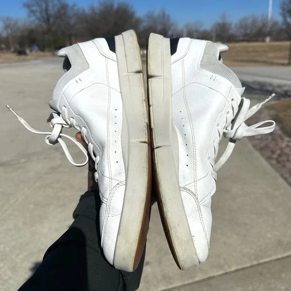 On Cloud The Roger Centre Court Leather Sneakers Men's Size 11 White Shoes - Picture 14 of 14